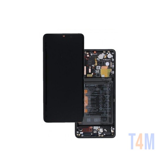 HUAWEI P30 PRO (02352PBT) TOUCH+LCD WITH FRAME AND BATTERY SERIVCE PACK BLACK ORIGINAL